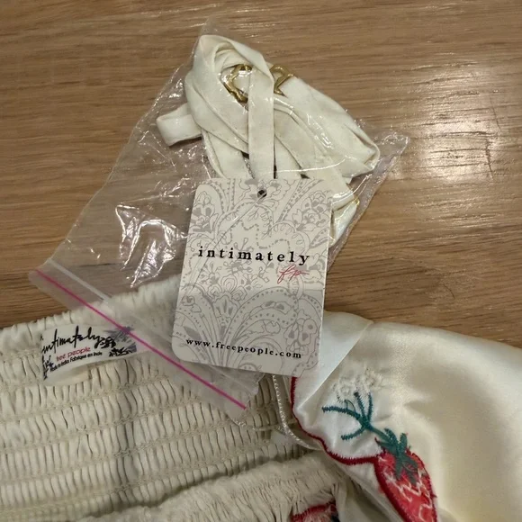 NWT Free People Strawberry Fields Strapless mini dress - Picture 4 of 5